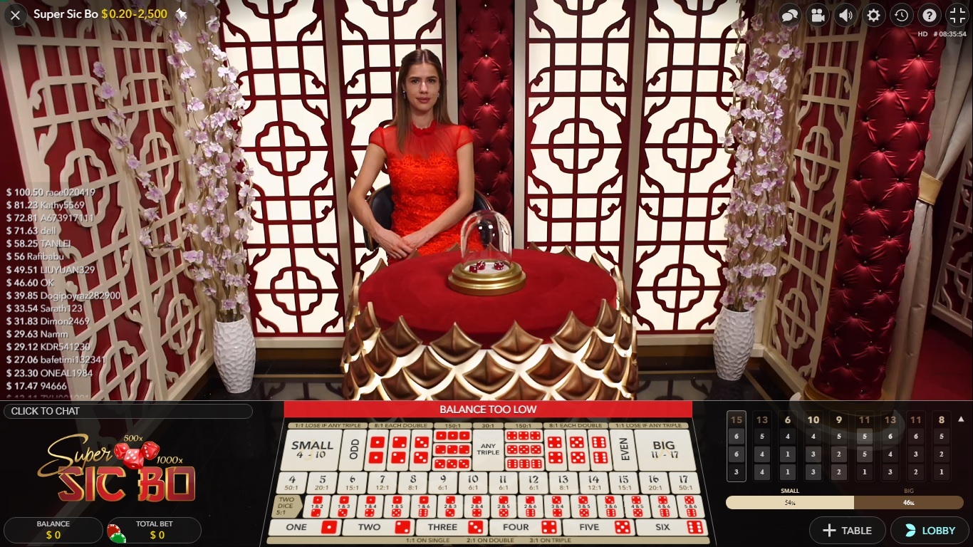 1x Bet Live Casino Games